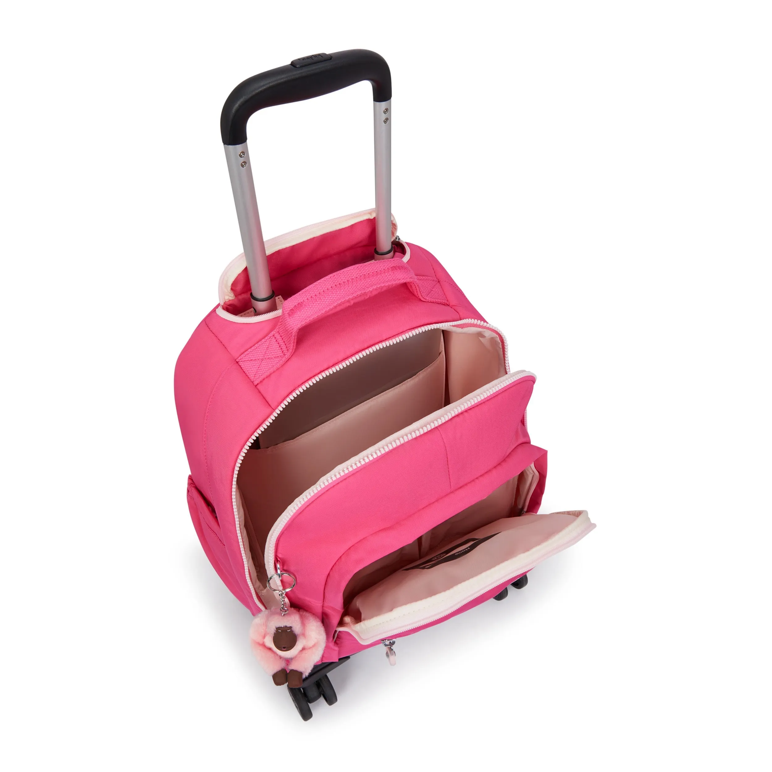 Kipling New Zea Happy Pink C Large Wheeled Backpack C2I5246-BZ8