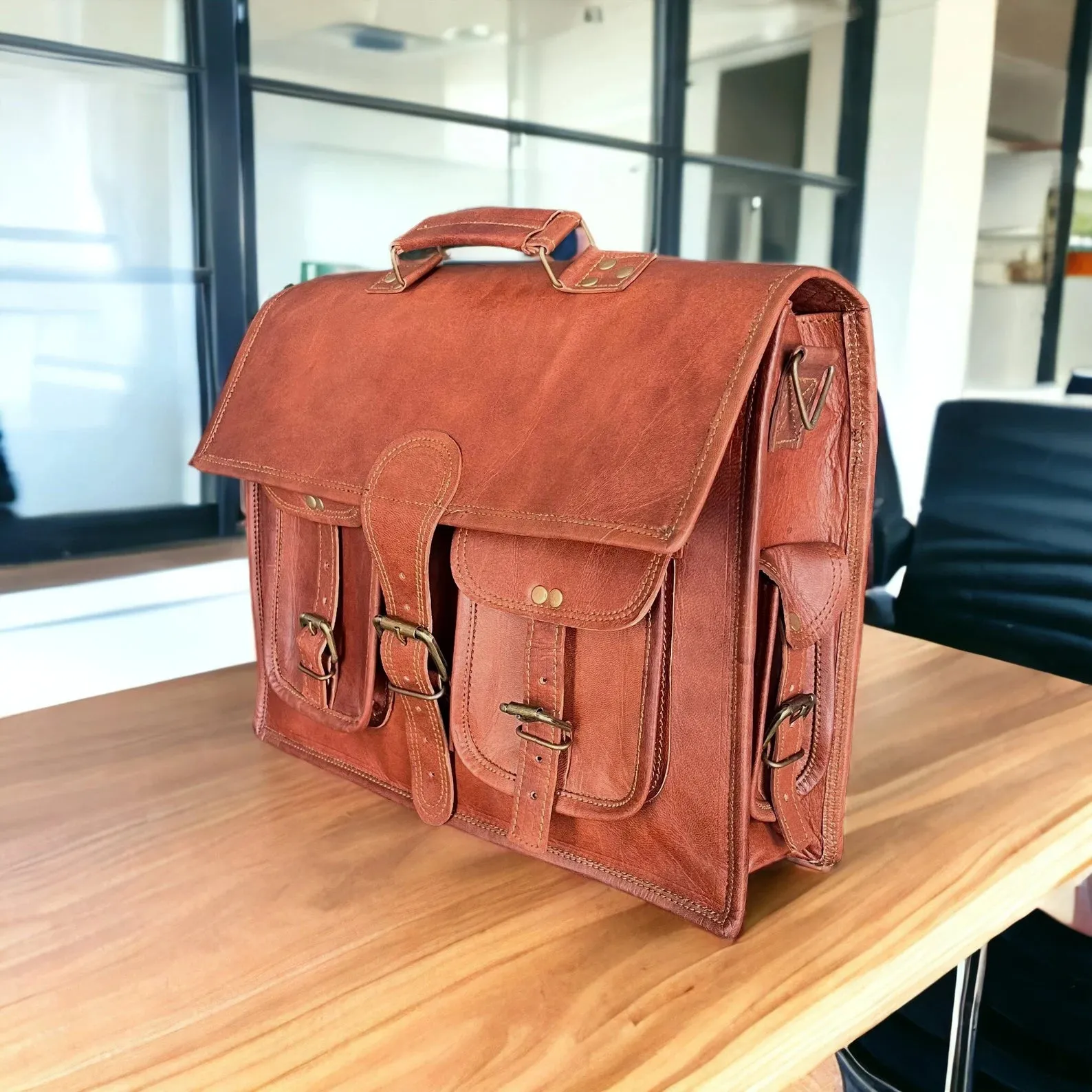 Laptop Bag, Leather Messenger Bag