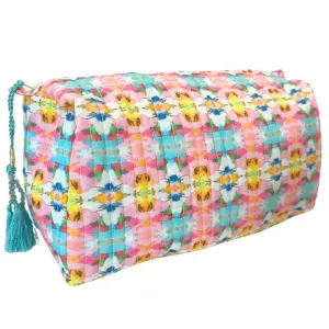 LAURA PARK DESIGNS: Summer Pink Large Cosmetic Bag