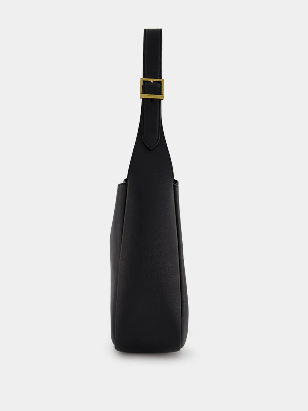 Le 5 À 7 Small Supple Monogram-Plaque Bag In Grained Leather
