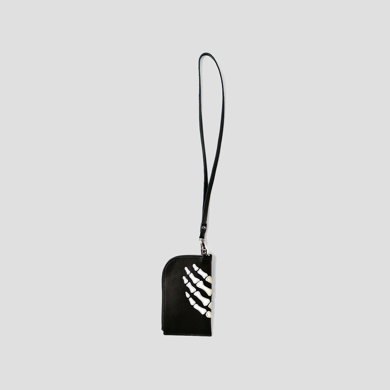 LEATHER BONE NECK POUCH