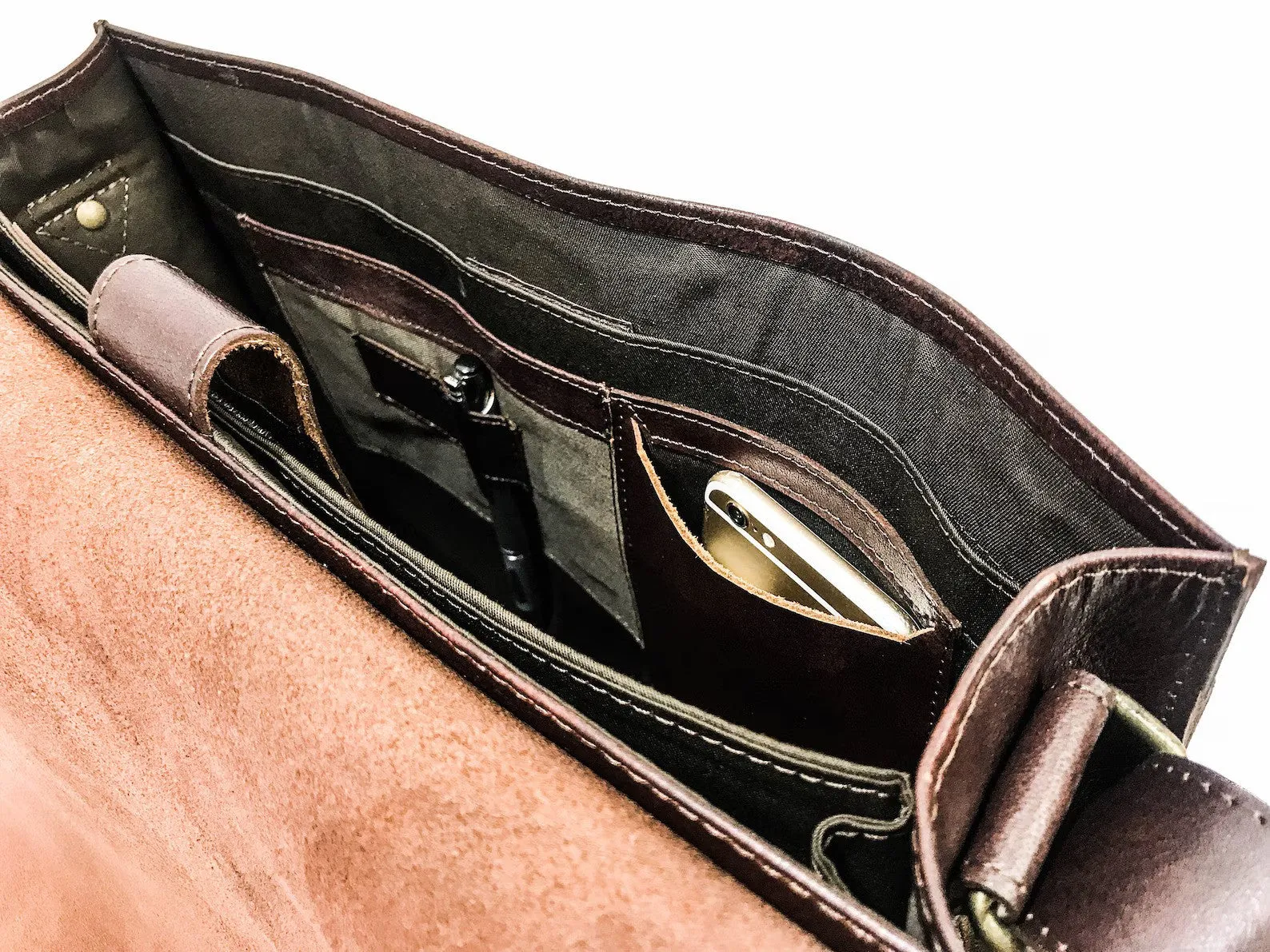 Leather Messenger Bag, Laptop Crossbody