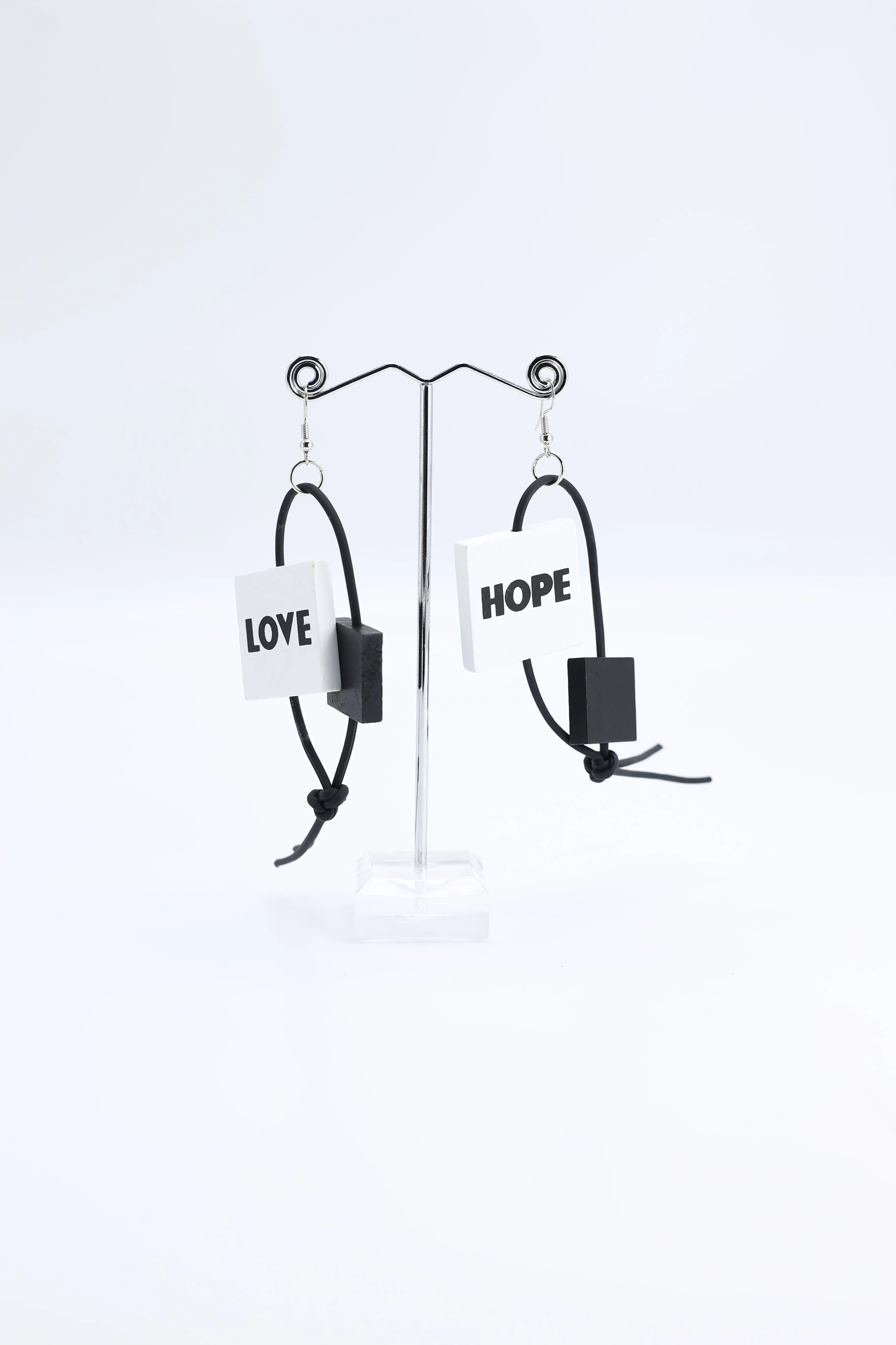 Leatherette LOVE & HOPE Earrings