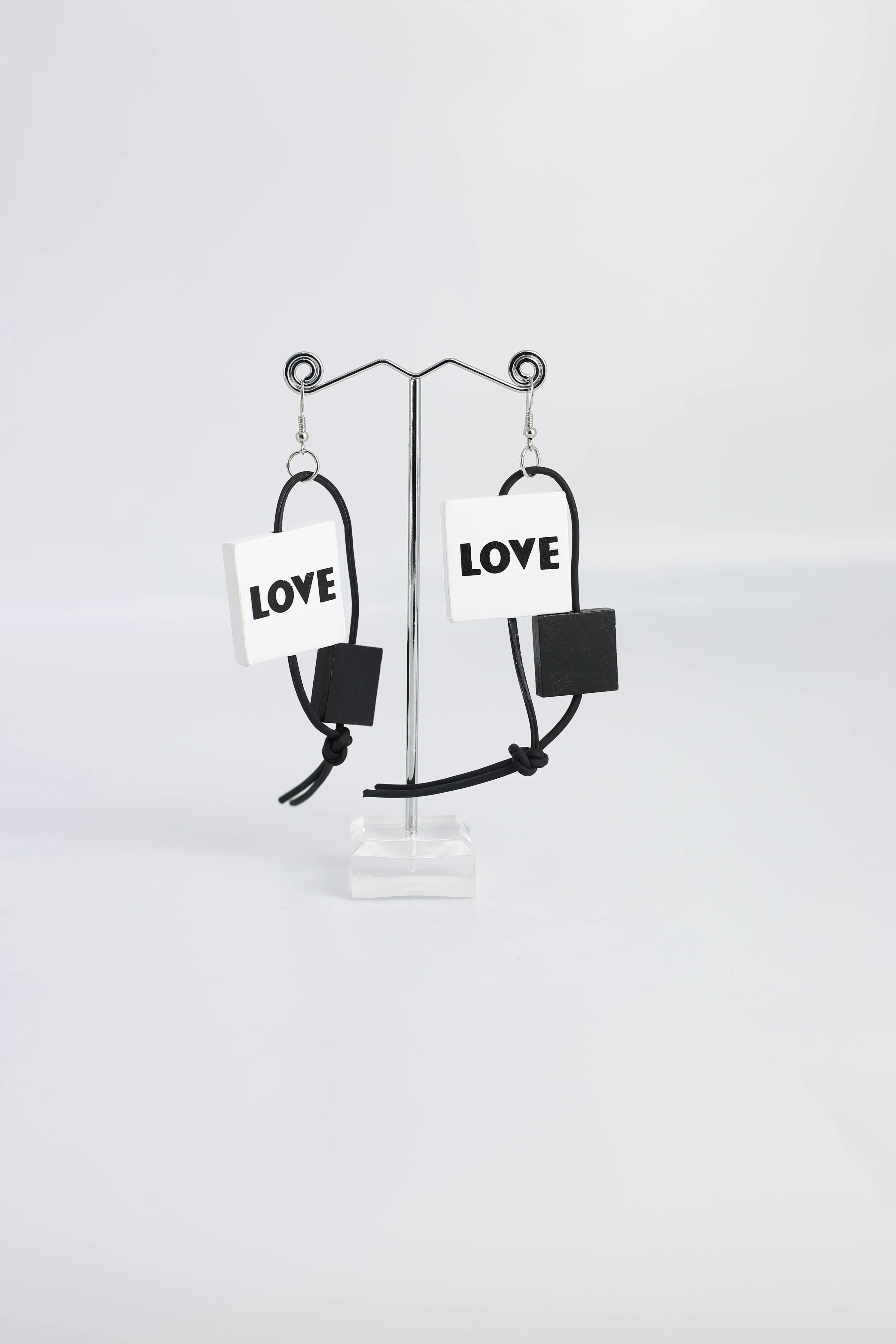 Leatherette LOVE & HOPE Earrings