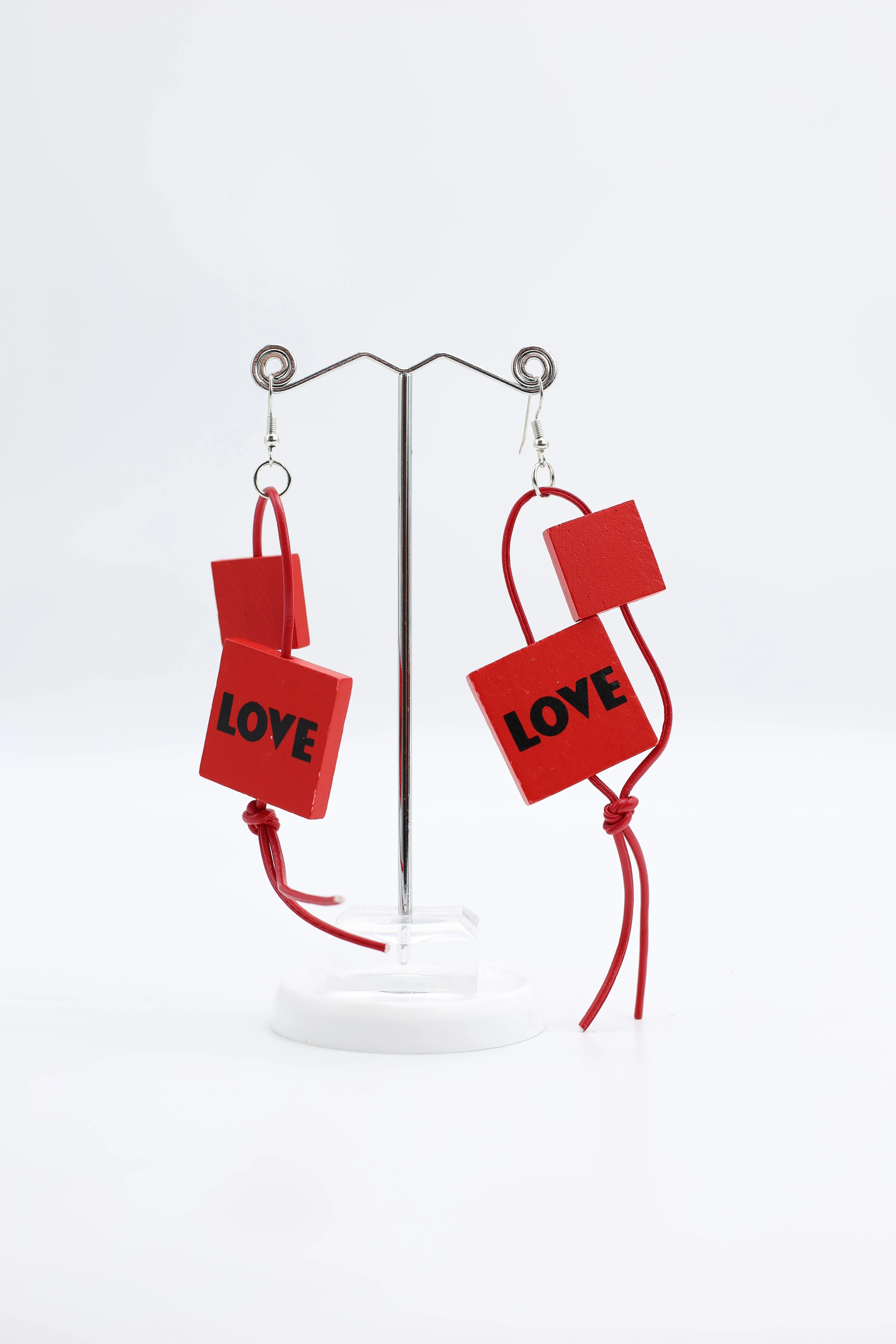Leatherette LOVE & HOPE Earrings