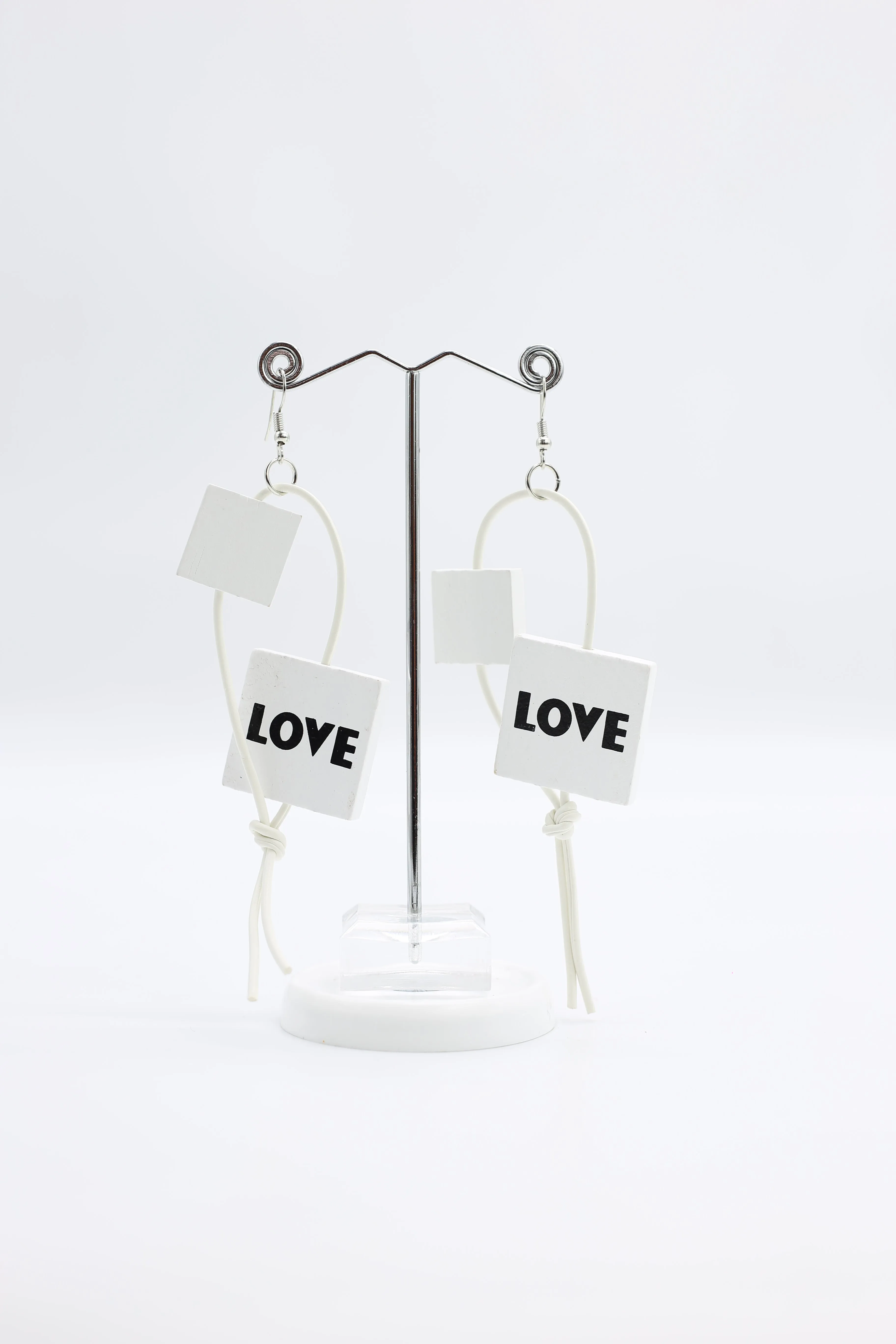 Leatherette LOVE & HOPE Earrings