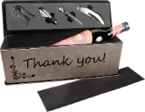 Leatherette Single Wine Box with Tools