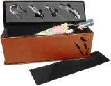 Leatherette Single Wine Box with Tools