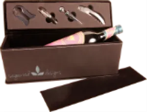 Leatherette Single Wine Box with Tools