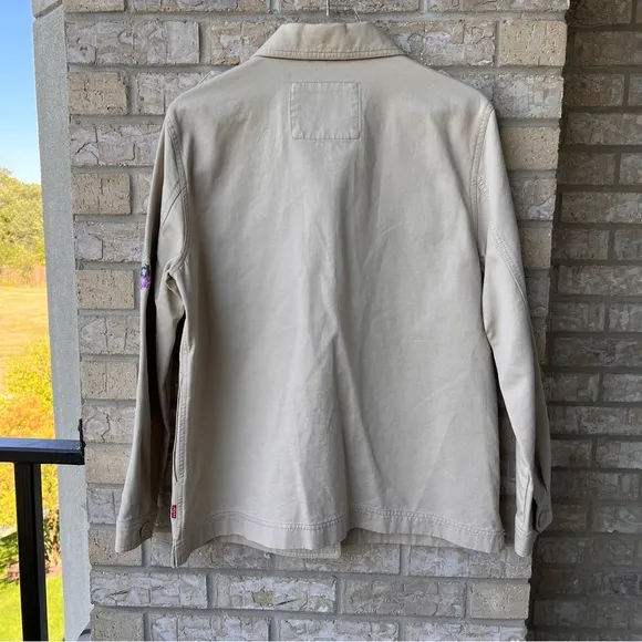 Levi's Embroidered Floral Sleeve Jacket