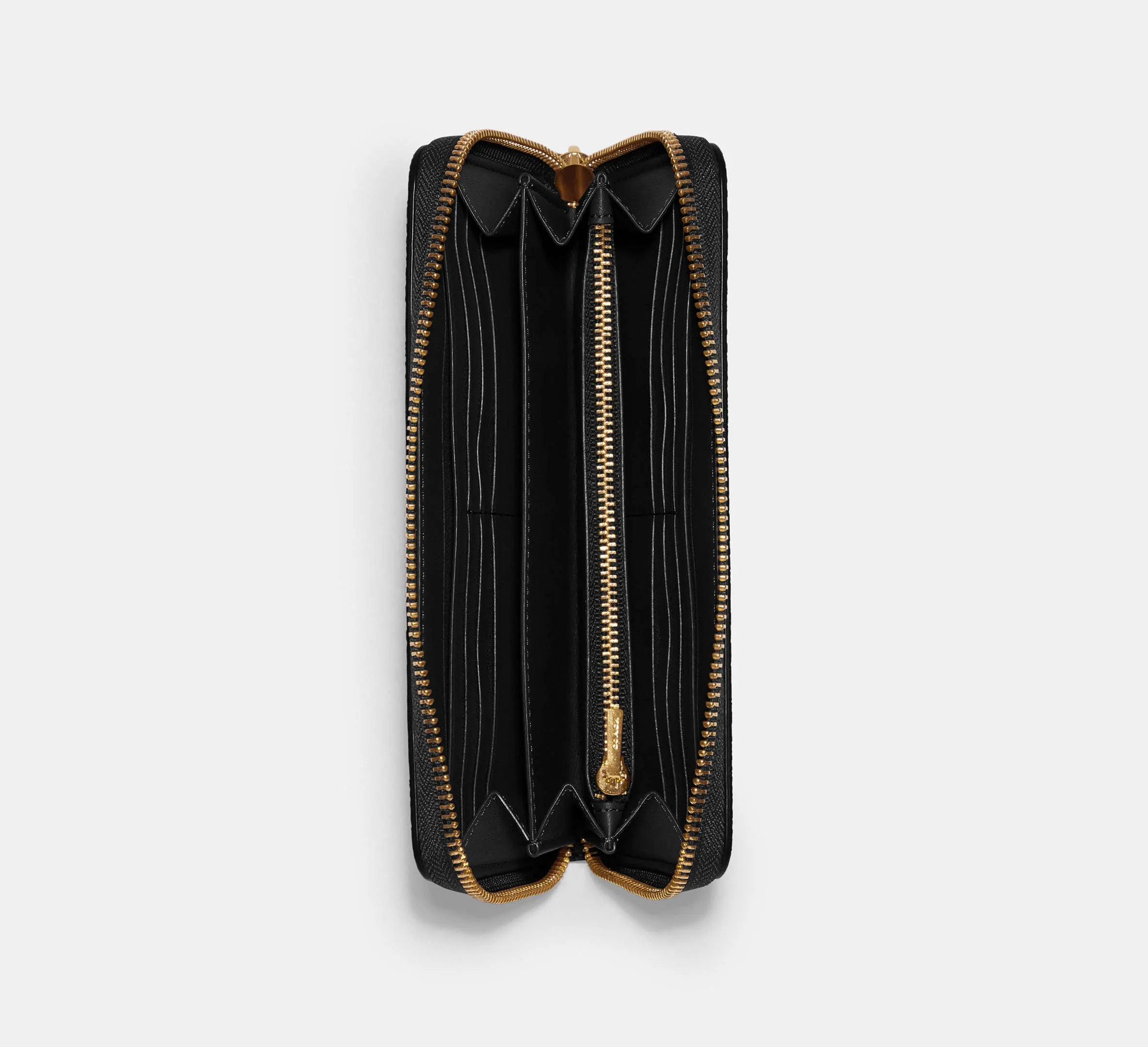 Long Zip Around Wallet In Signature Canvas