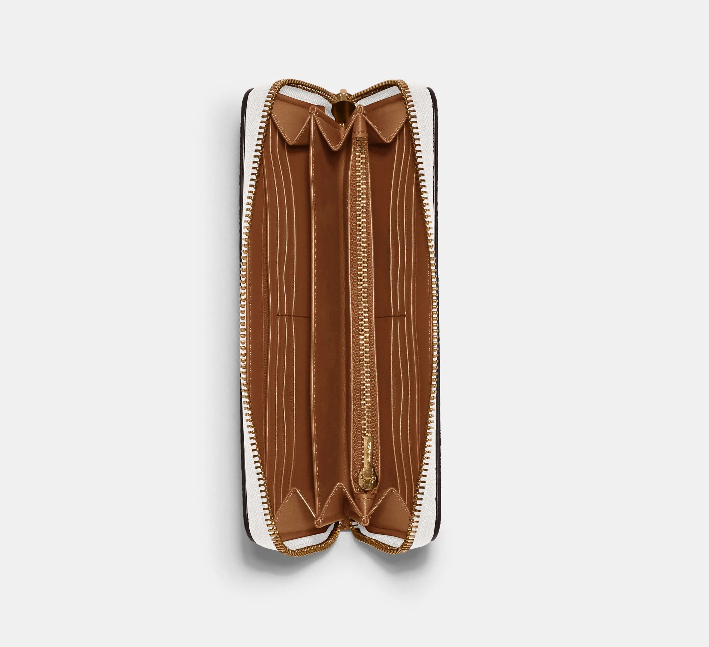 Long Zip Around Wallet In Signature Canvas