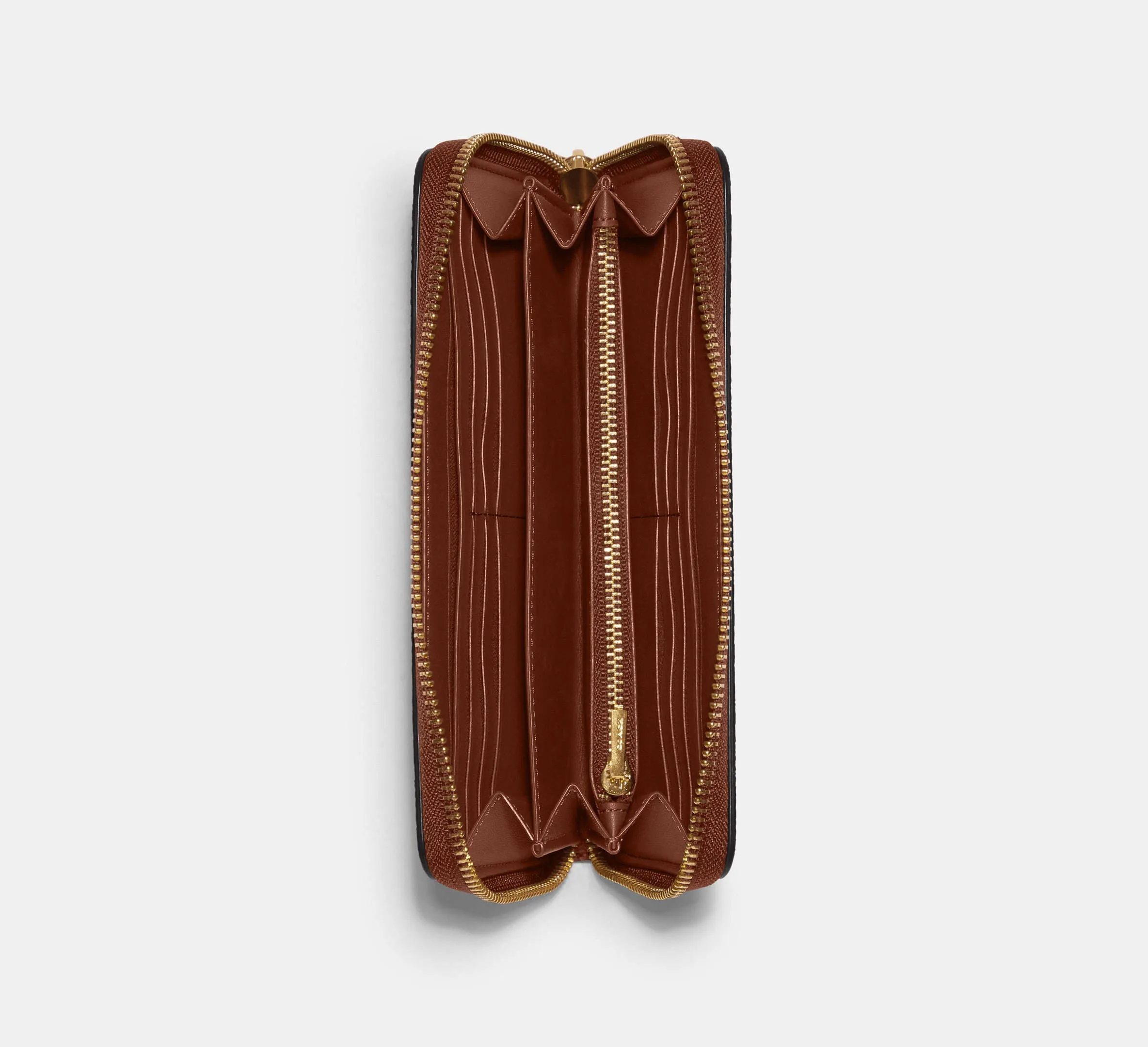 Long Zip Around Wallet In Signature Canvas
