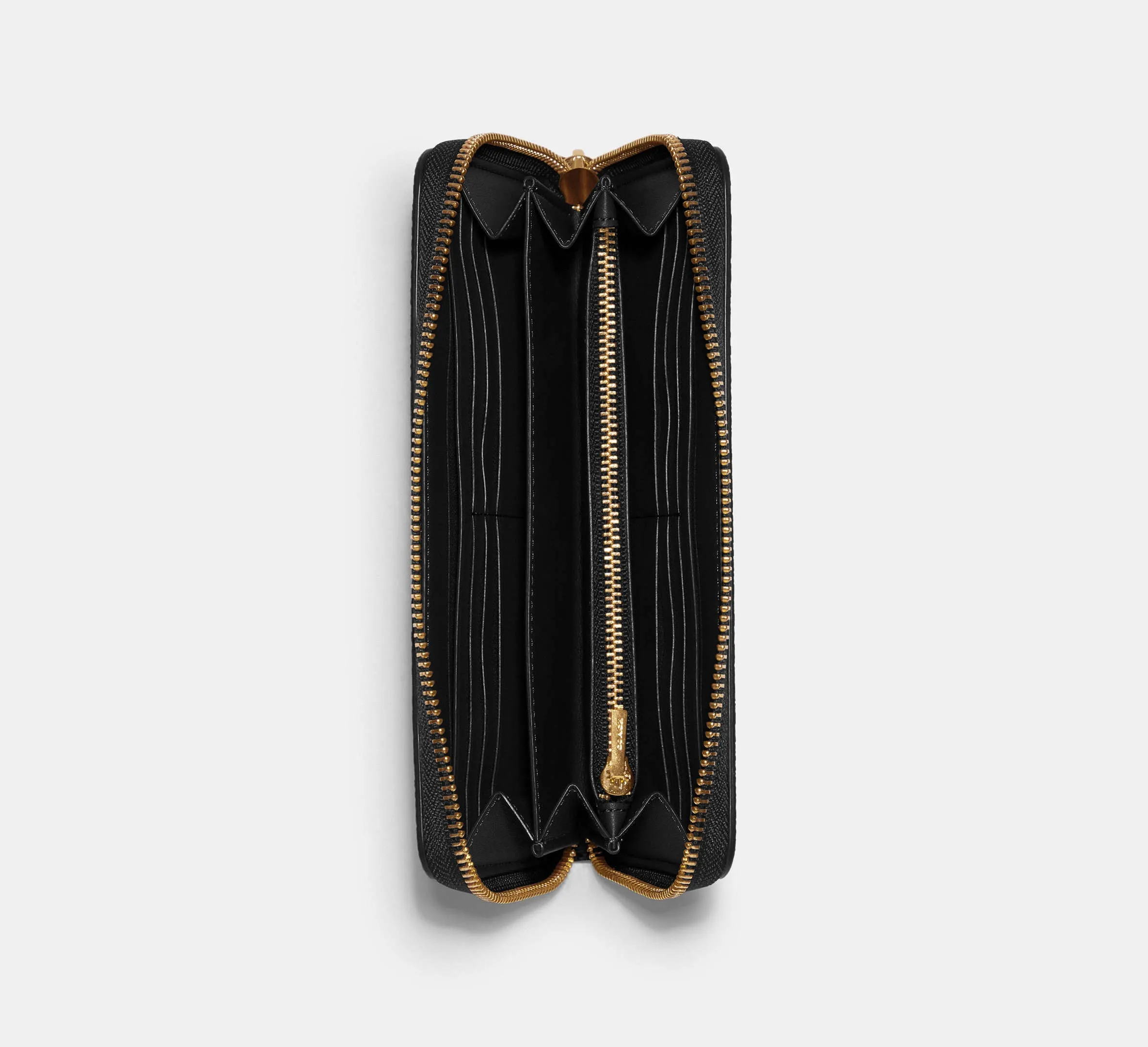 Long Zip Around Wallet In Signature Canvas