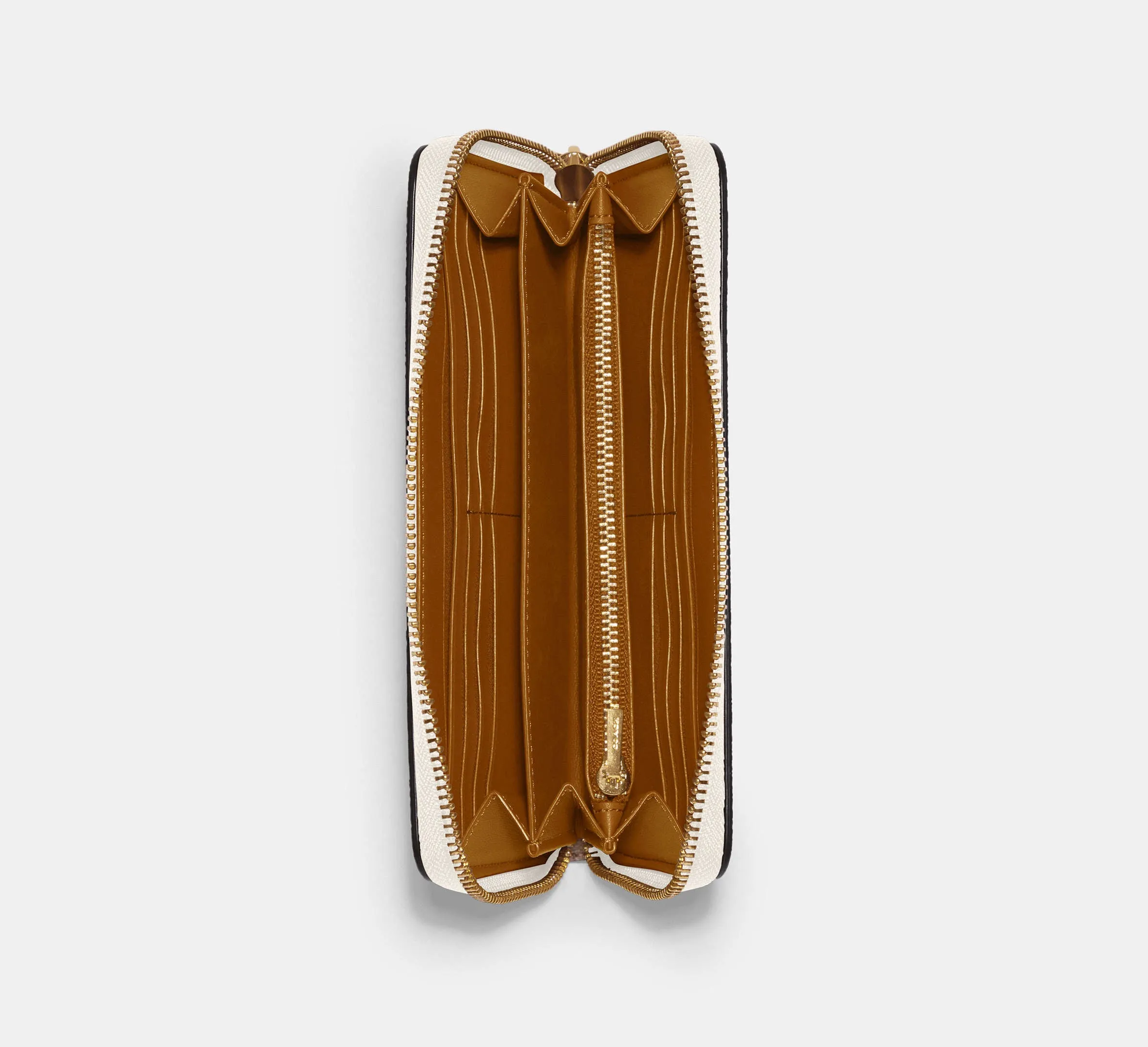 Long Zip Around Wallet In Signature Canvas