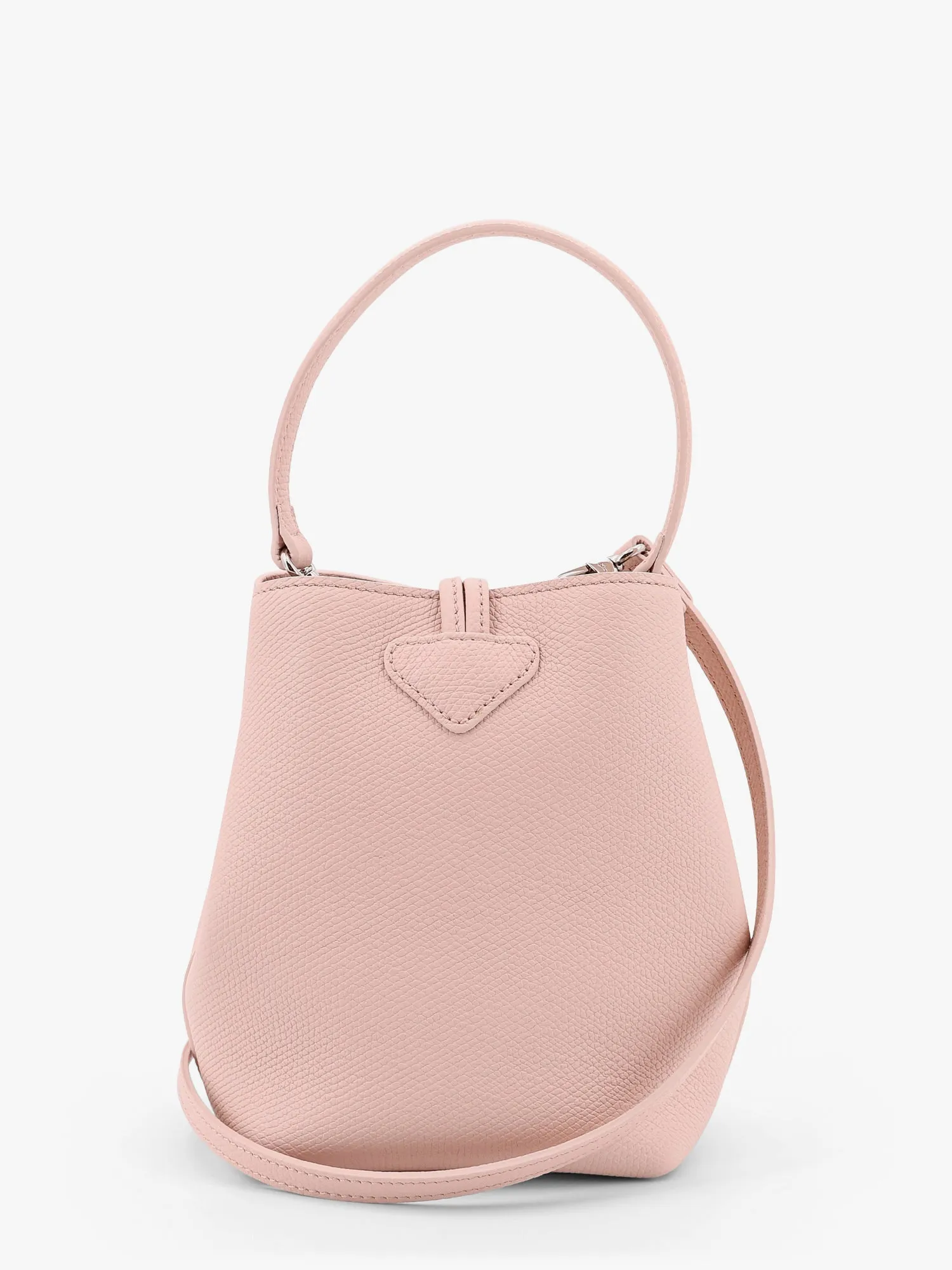 Longchamp Paris Le Roseau Leather Bag With Lateral Snap Buttons