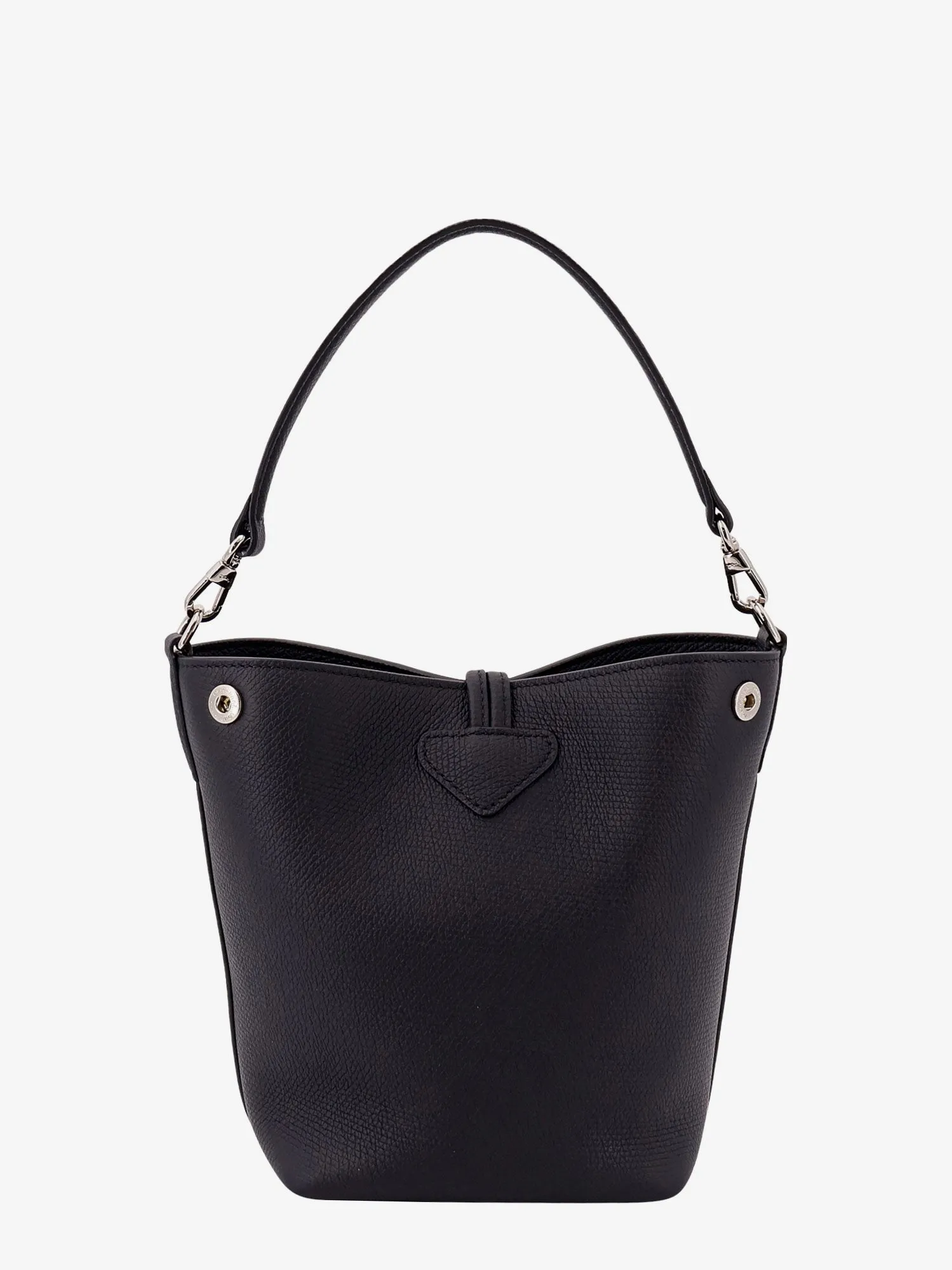 Longchamp Paris Le Roseau Leather Bag With Lateral Snap Buttons