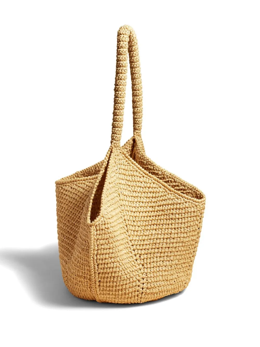 Lotus medium rafia tote