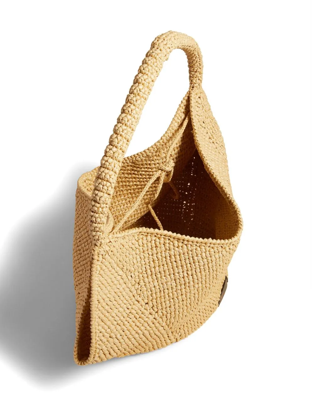 Lotus medium rafia tote