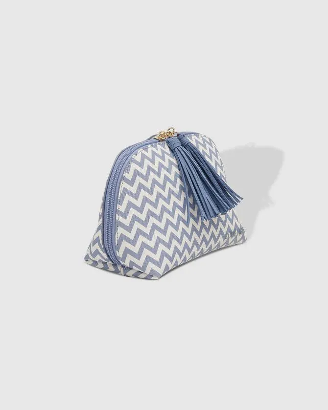 LOUENHIDE Baby Audrey Makeup Bag - Chevron Jacaranda