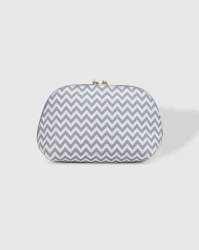 LOUENHIDE Baby Audrey Makeup Bag - Chevron Jacaranda