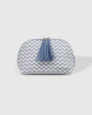 LOUENHIDE Baby Audrey Makeup Bag - Chevron Jacaranda