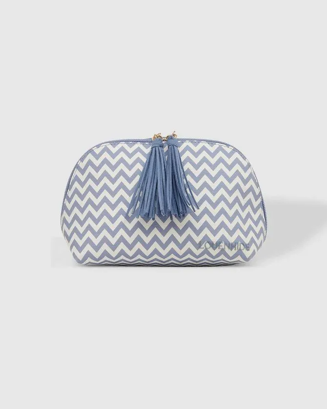 LOUENHIDE Baby Audrey Makeup Bag - Chevron Jacaranda