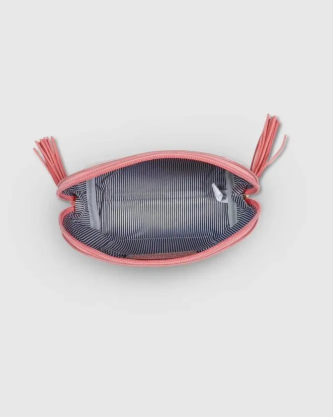 LOUENHIDE Baby Audrey Makeup Bag - Chevron Peach