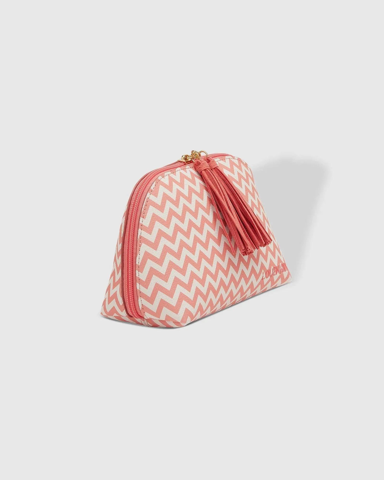LOUENHIDE Baby Audrey Makeup Bag - Chevron Peach