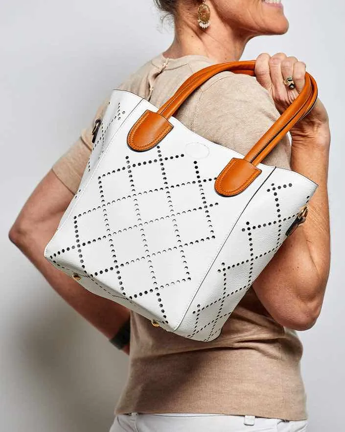 LOUENHIDE Baby Bermuda Bag - White