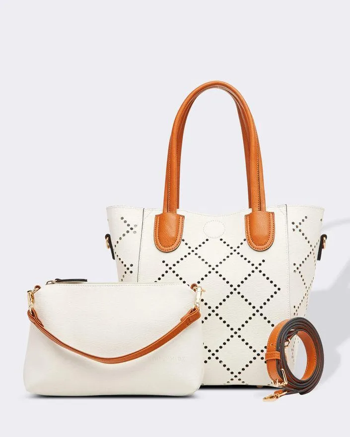 LOUENHIDE Baby Bermuda Bag - White