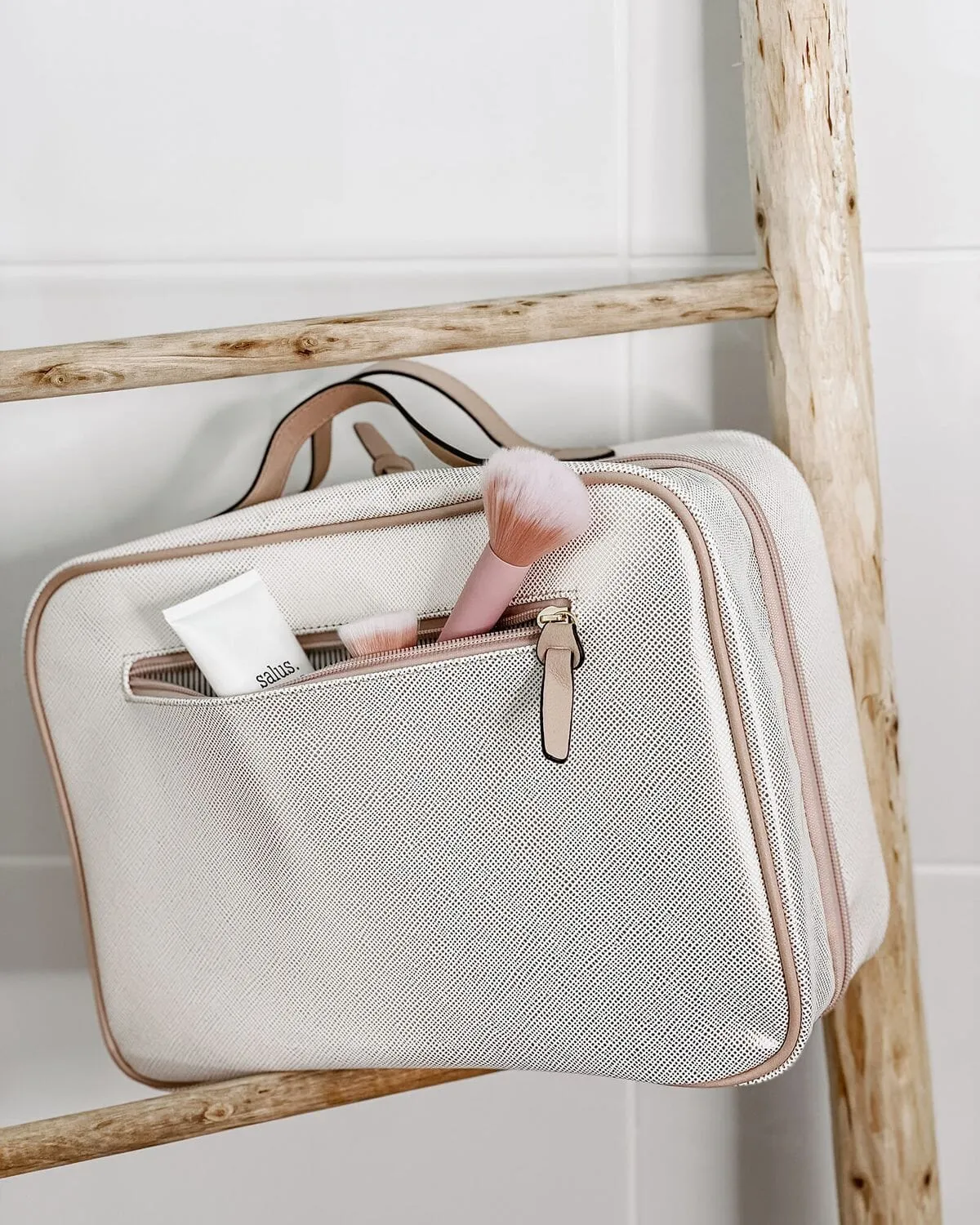 LOUENHIDE Emma Cosmetic Case - Metallic Nude
