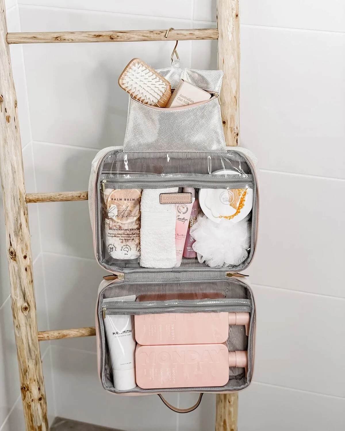 LOUENHIDE Emma Cosmetic Case - Metallic Nude