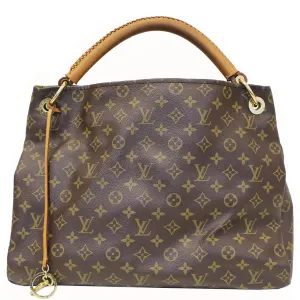 LOUIS VUITTON Artsy MM Monogram Canvas Shoulder Bag Brown