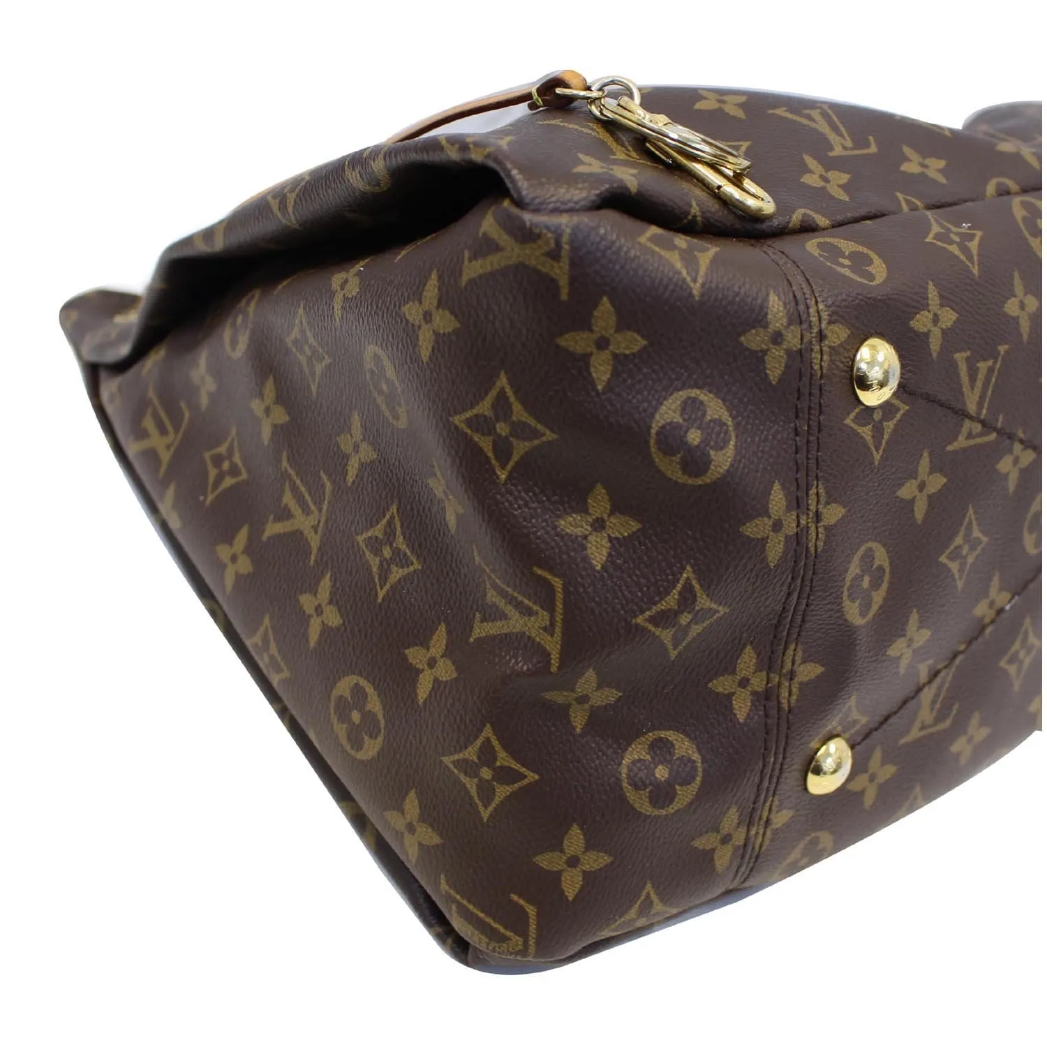 LOUIS VUITTON Artsy MM Monogram Canvas Shoulder Bag Brown