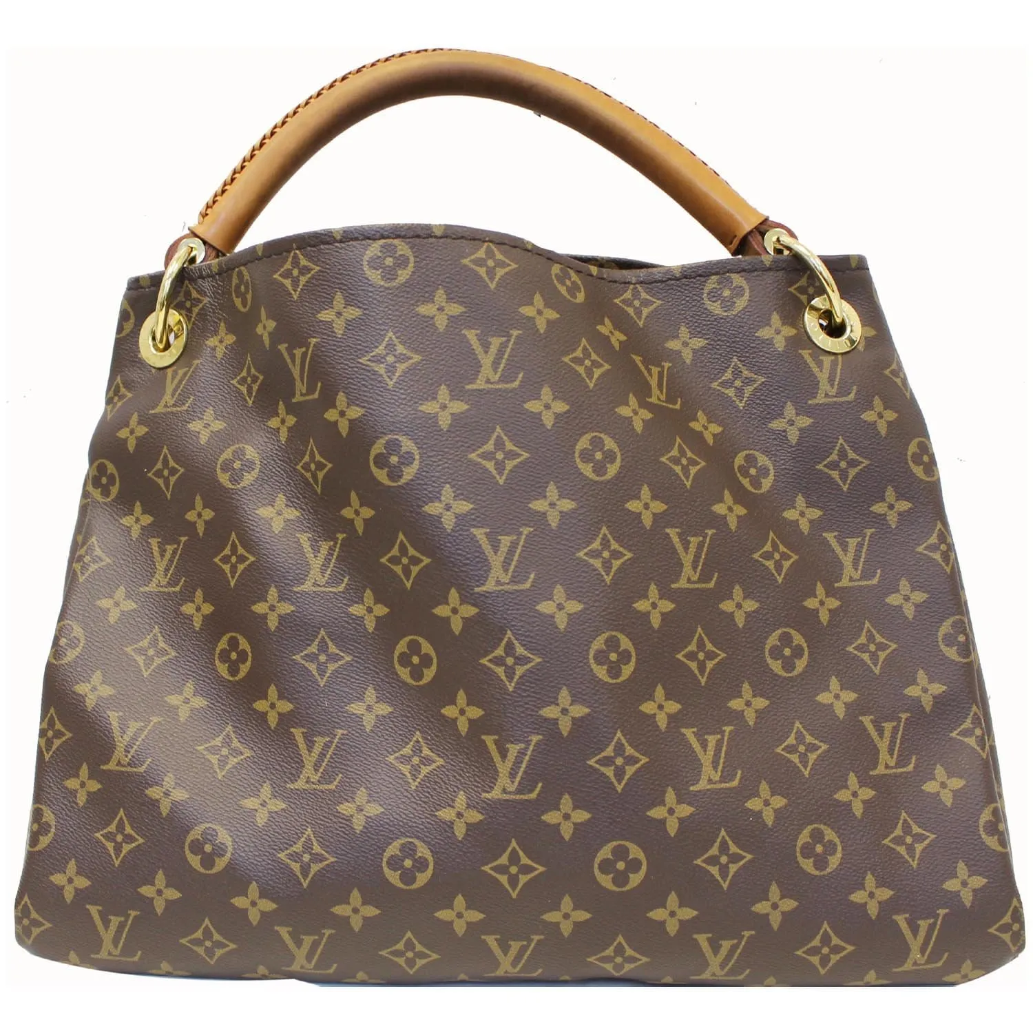 LOUIS VUITTON Artsy MM Monogram Canvas Shoulder Bag Brown