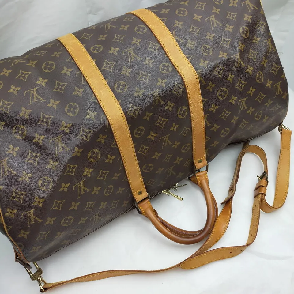 Louis Vuitton Boston Keepall Bandouliere 55 Monogram Bag #MN649