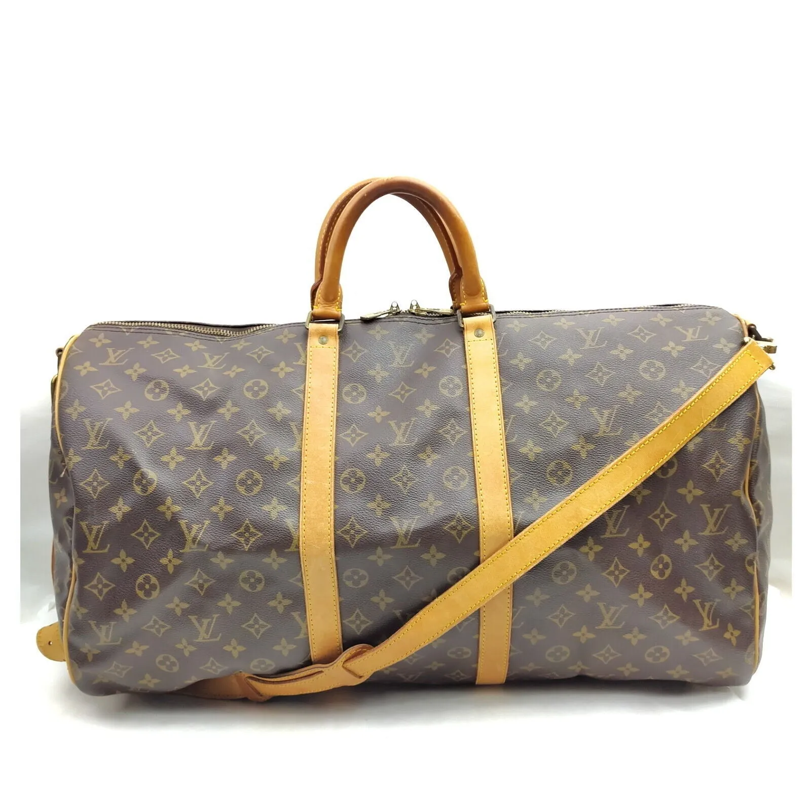 Louis Vuitton Boston Keepall Bandouliere 55 Monogram Bag #MN649