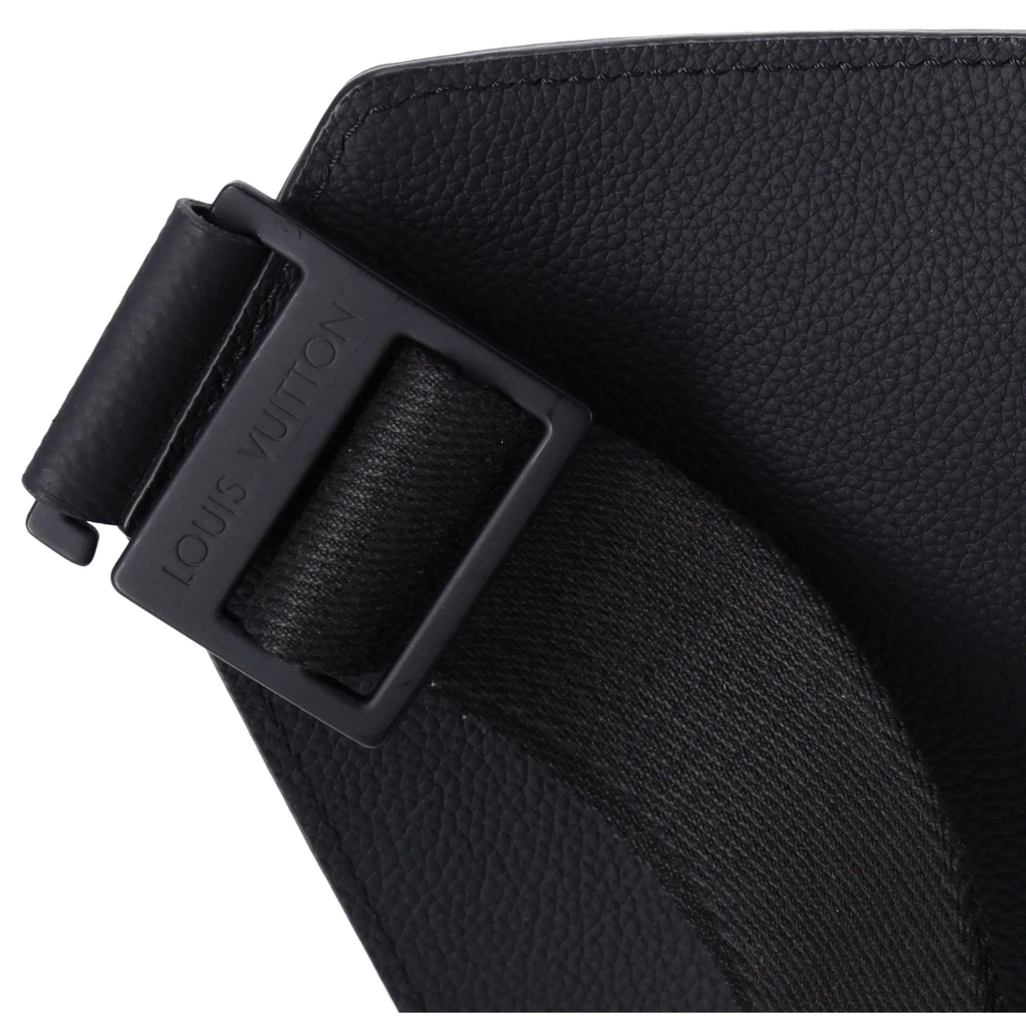 Louis Vuitton Bum Bag LV Aerogram M57081 Black Noir Grain Leather