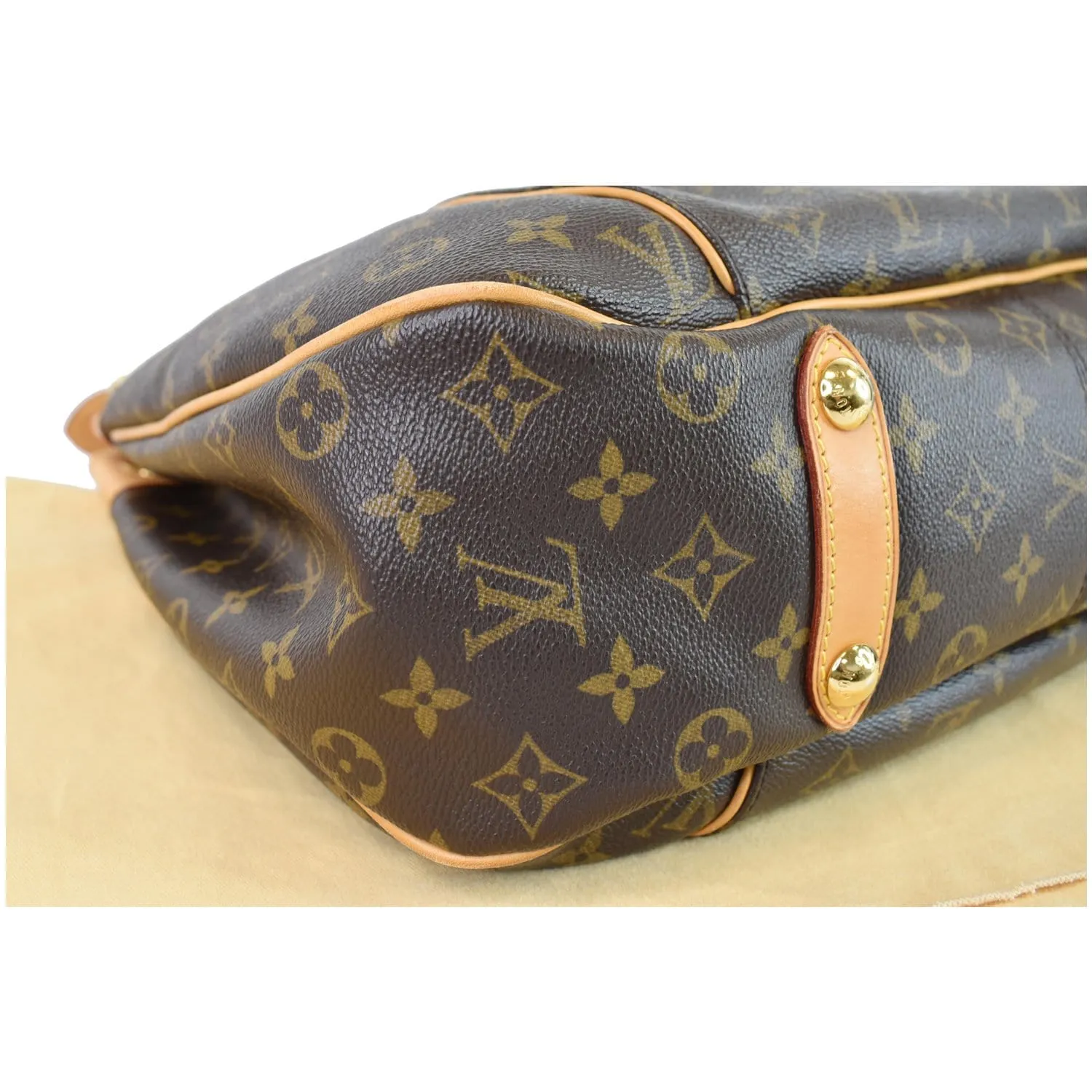 LOUIS VUITTON Galliera PM Monogram Canvas Shoulder Bag Brown