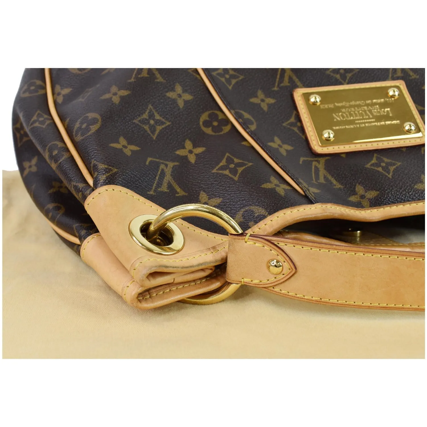 LOUIS VUITTON Galliera PM Monogram Canvas Shoulder Bag Brown