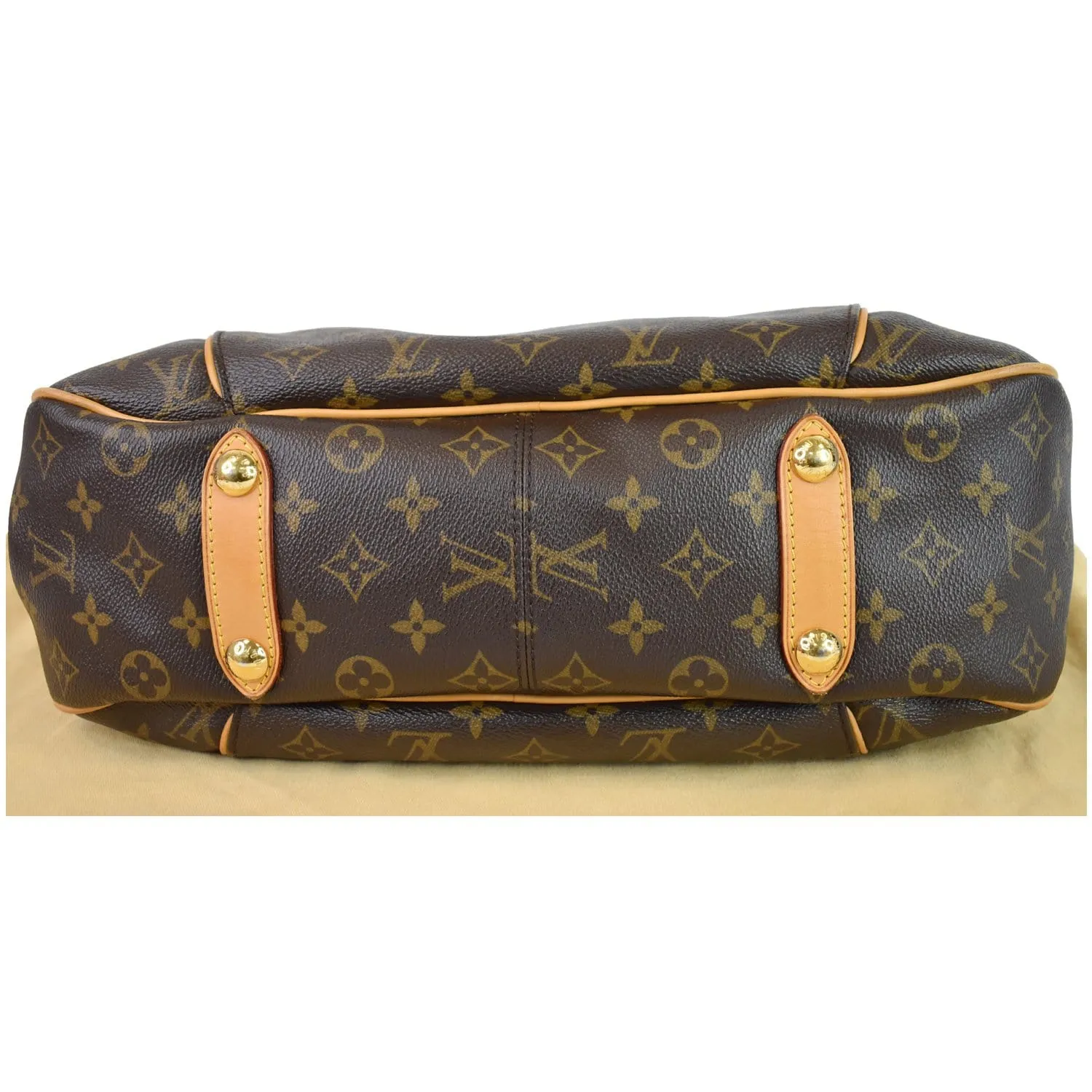 LOUIS VUITTON Galliera PM Monogram Canvas Shoulder Bag Brown