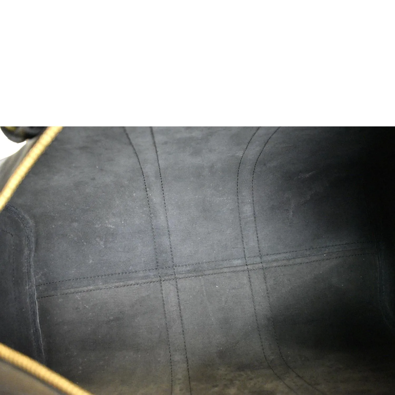 LOUIS VUITTON Keepall 45 Epi Leather Travel Bag Black