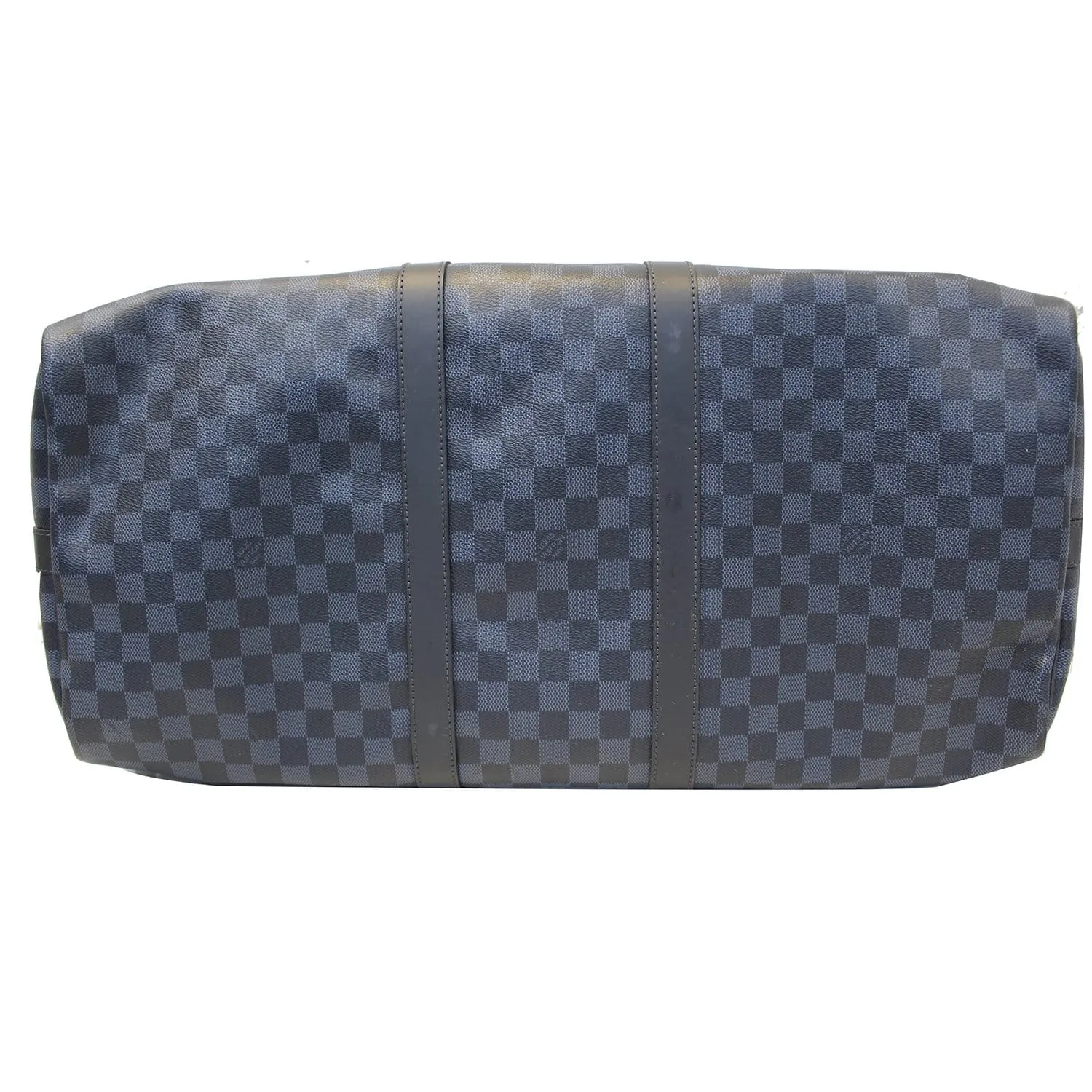 LOUIS VUITTON Keepall 55  Damier Cobalt Canvas Bandouliere Travel Bag