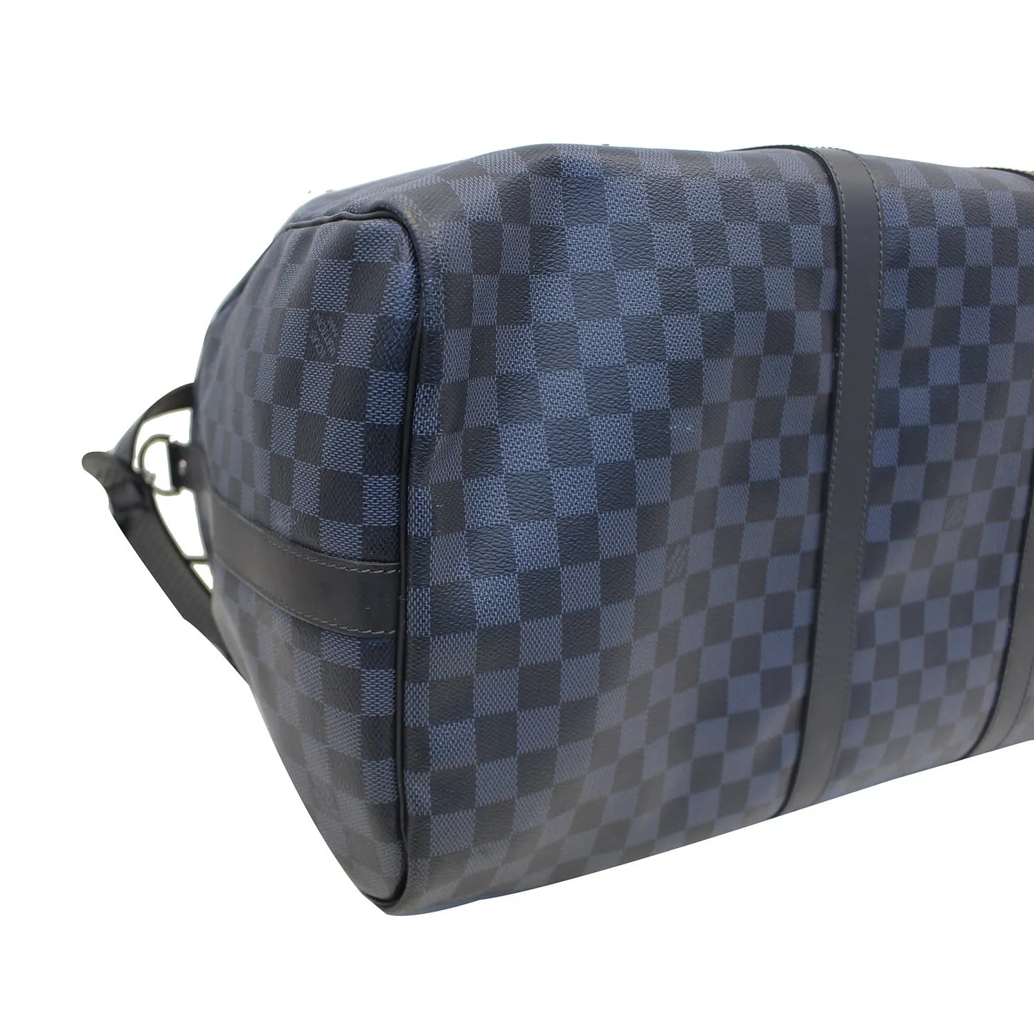LOUIS VUITTON Keepall 55  Damier Cobalt Canvas Bandouliere Travel Bag