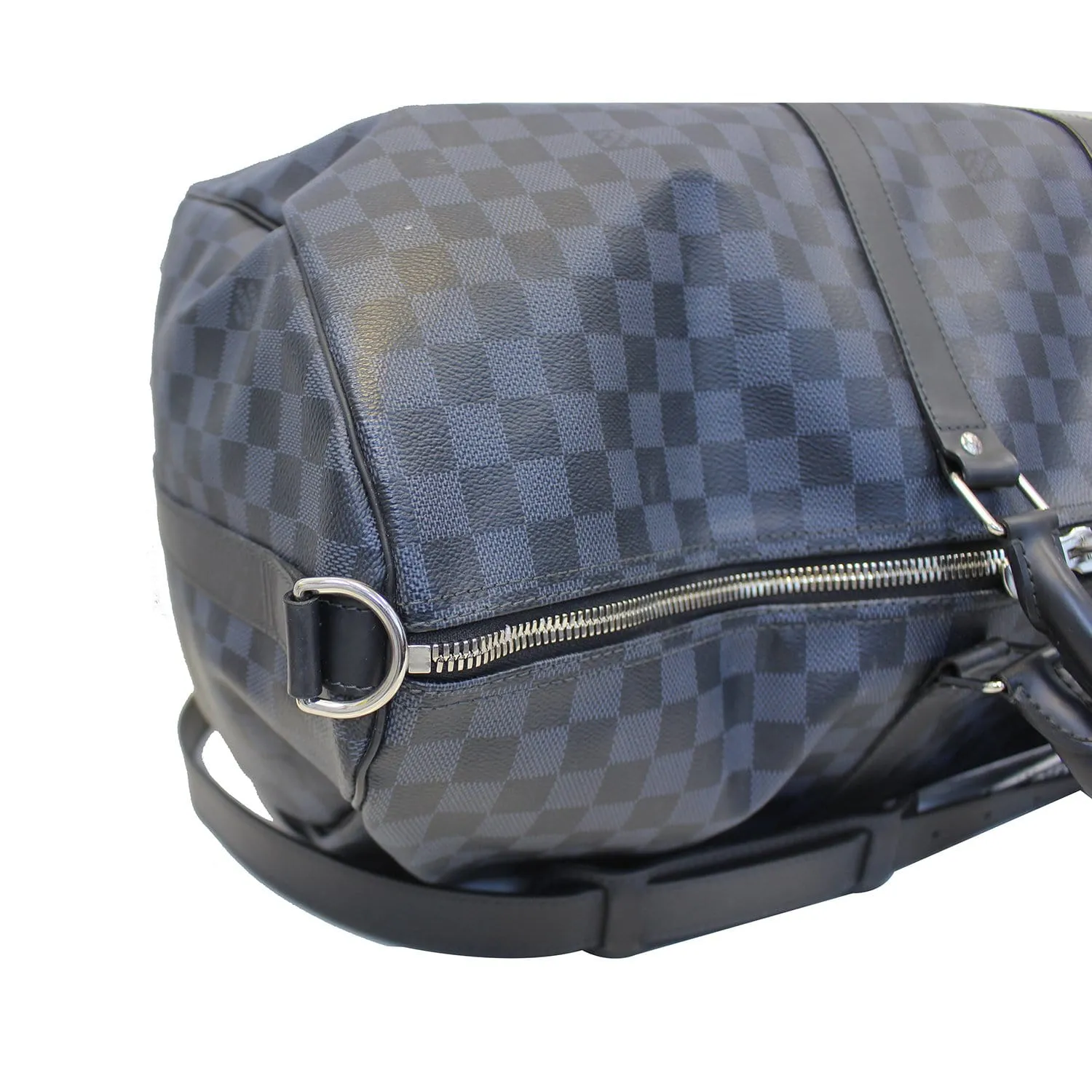 LOUIS VUITTON Keepall 55  Damier Cobalt Canvas Bandouliere Travel Bag