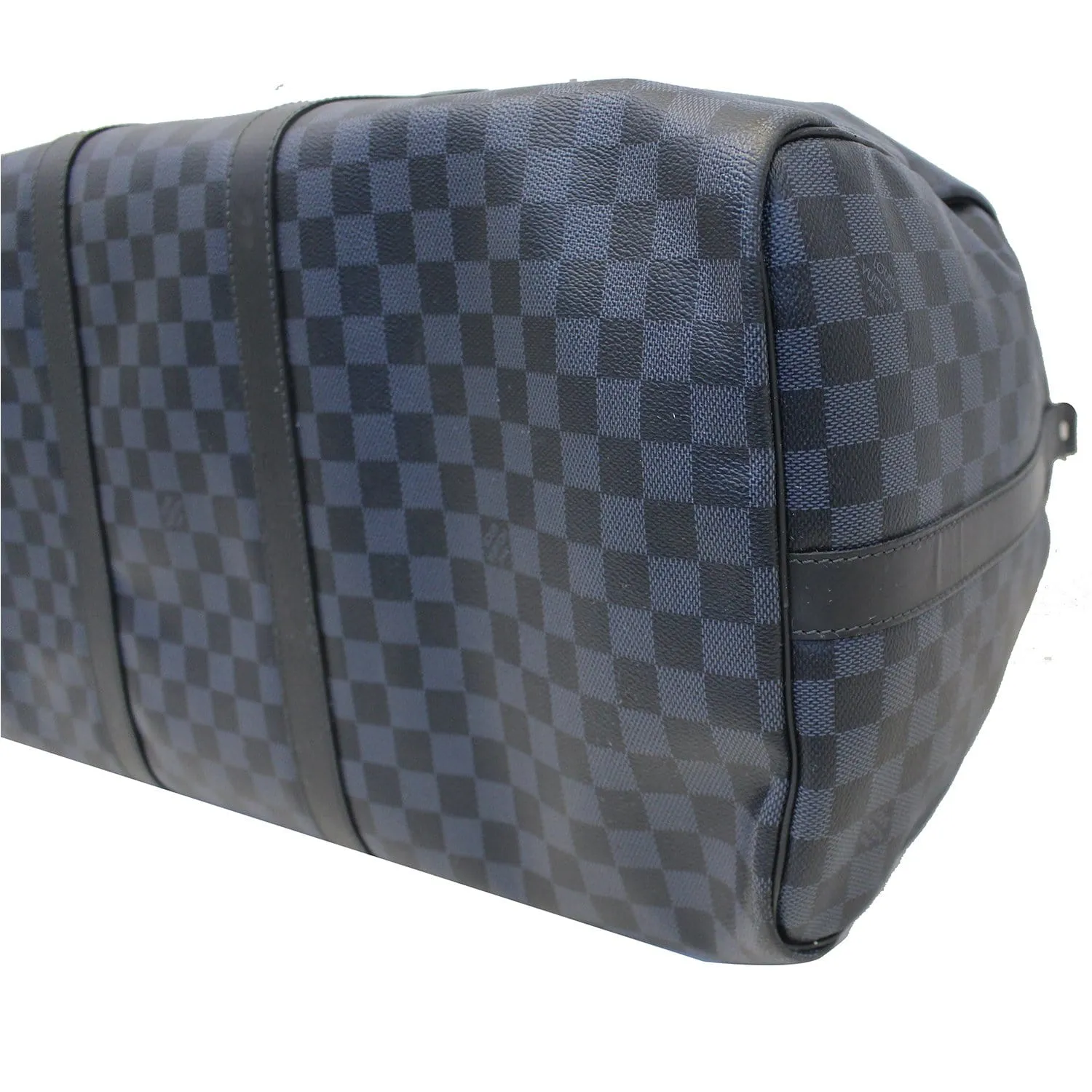 LOUIS VUITTON Keepall 55  Damier Cobalt Canvas Bandouliere Travel Bag