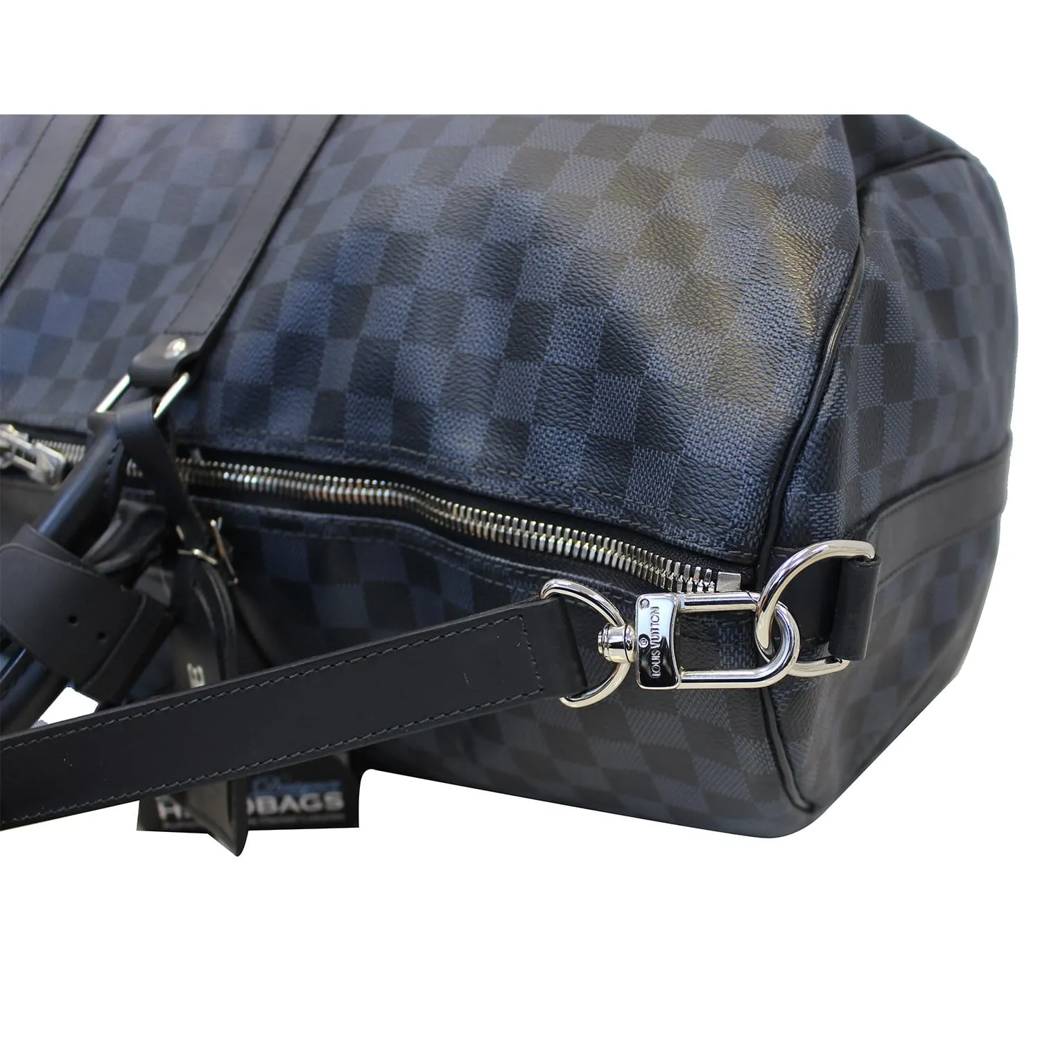 LOUIS VUITTON Keepall 55  Damier Cobalt Canvas Bandouliere Travel Bag
