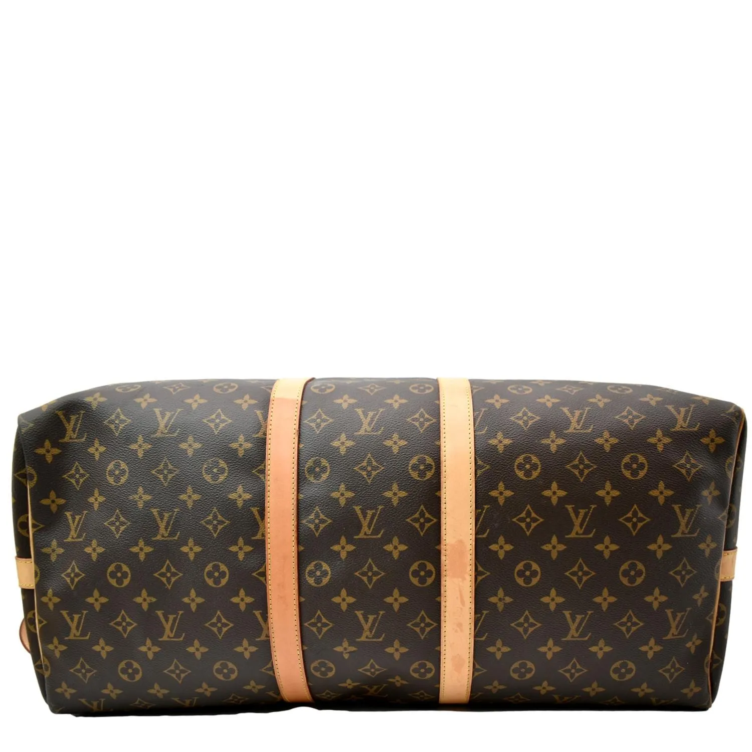 LOUIS VUITTON Keepall 55 Monogram Canvas Travel Bag Brown