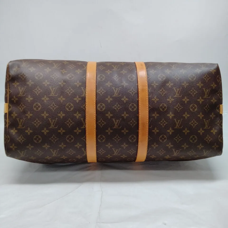 Louis Vuitton Keepall Bandouliere 55 Monogram Travel Bag #MN899